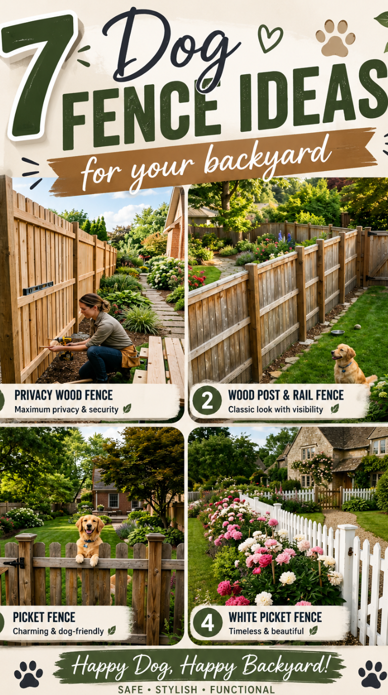 7 Dog Fence Ideas for your backyard 1 7 Dog Fence Ideas for your backyard