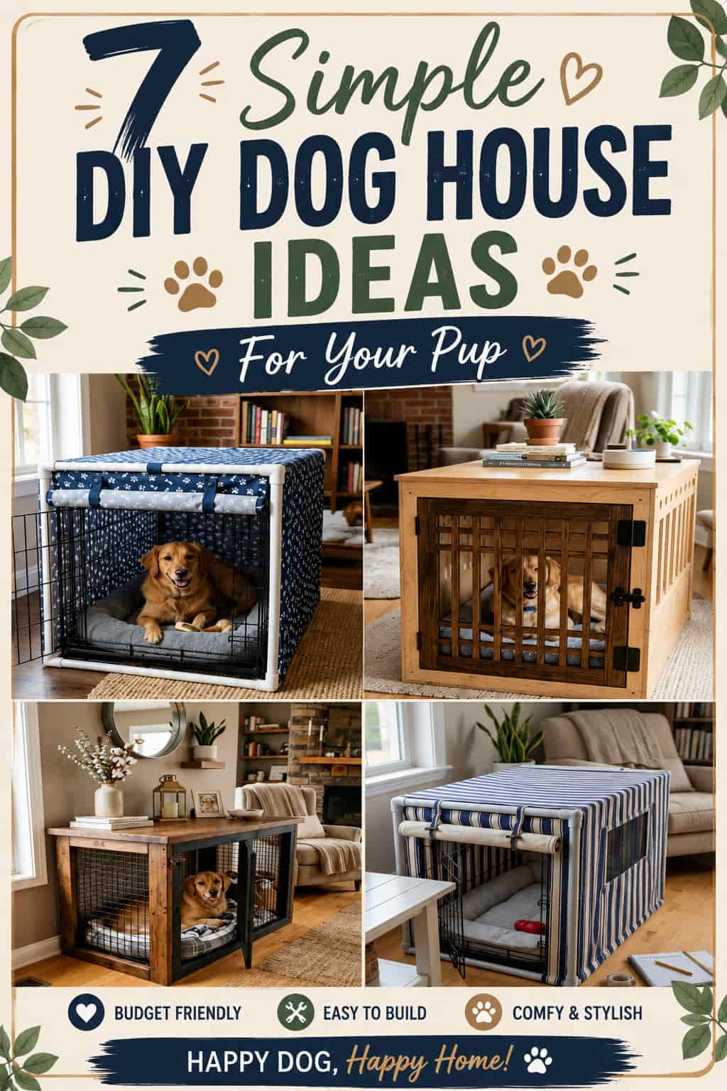 7 Simple DIY Doghouse Ideas For Your Pup 1 7 Simple DIY Doghouse Ideas For Your Pup