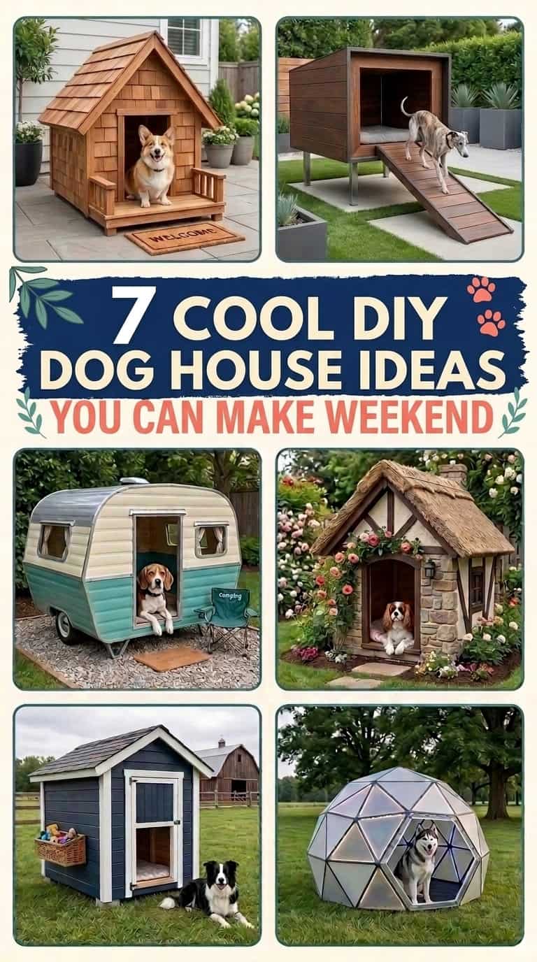 7 Cool DIY Doghouse Ideas You Can Make Weekend 1 DIY Doghouse Ideas