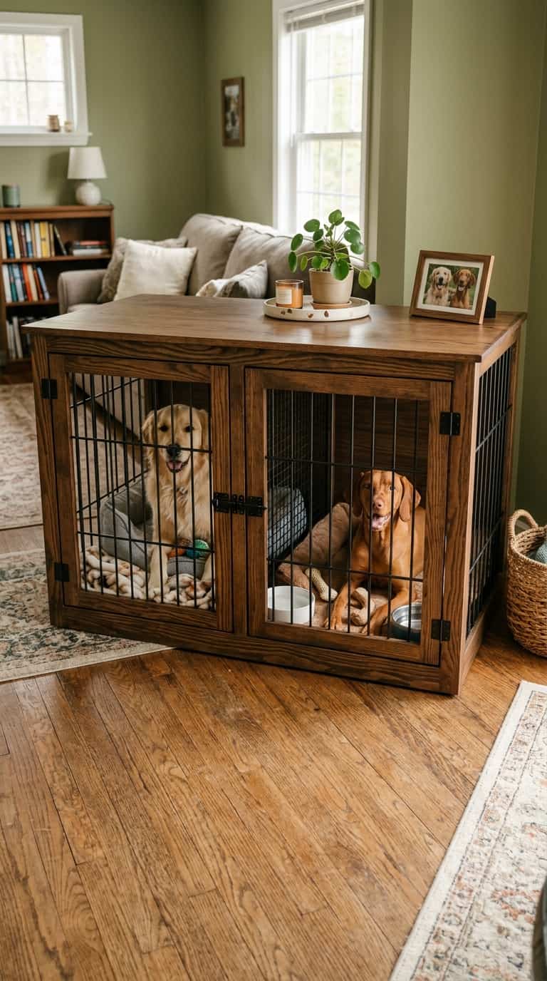 7 Simple DIY Doghouse Ideas For Your Pup 4 Double Dog Crate