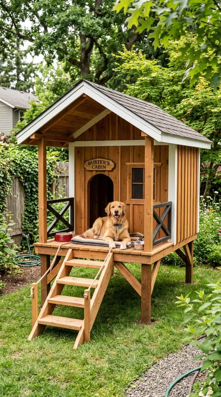 7 DIY Doghouse Ideas You Can Actually Build 8 Elevated Doghouse with Porch