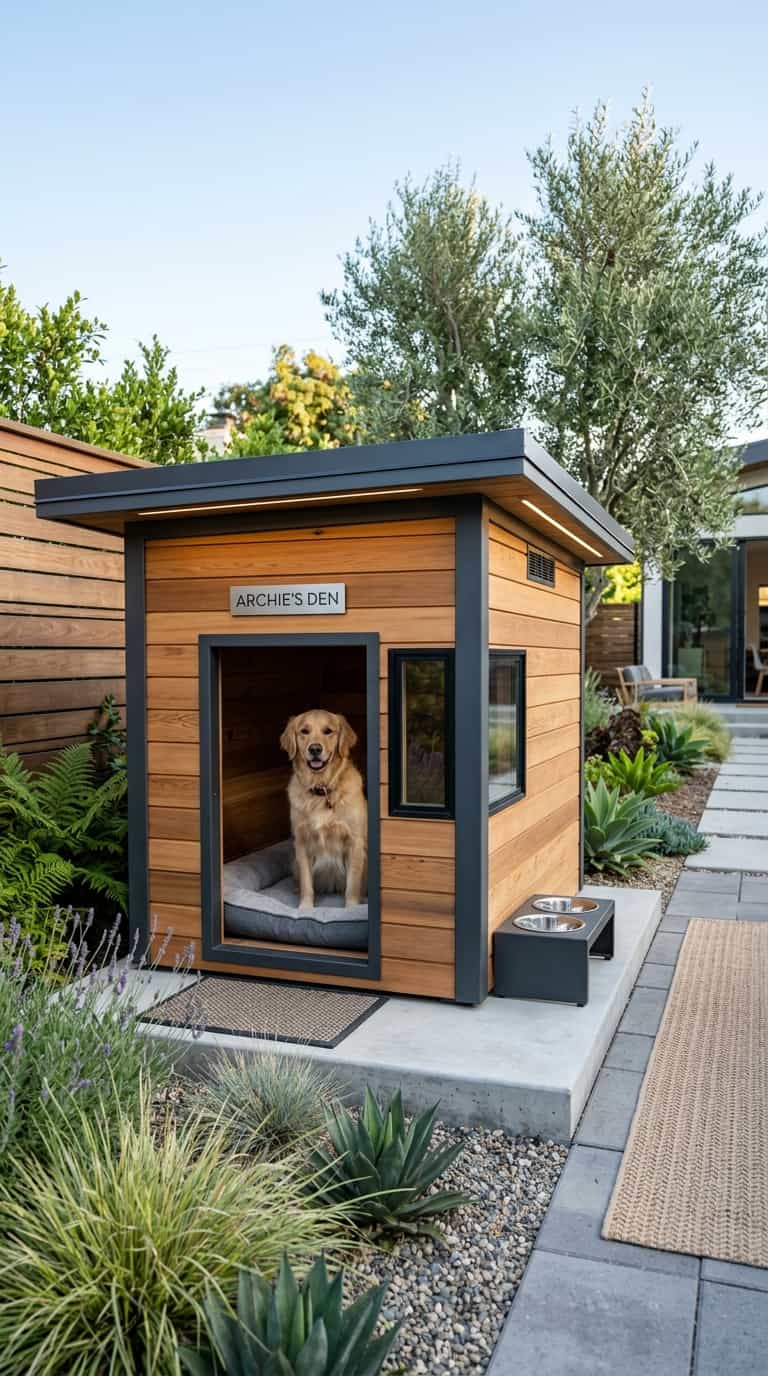 7 DIY Doghouse Ideas You Can Actually Build 3 Modern Flat Roof Doghouse