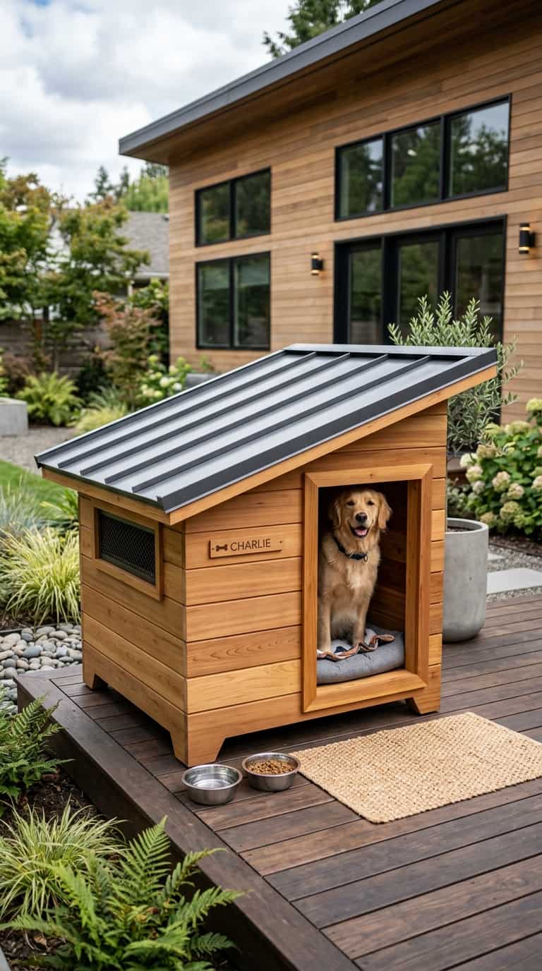 7 Cool DIY Doghouse Ideas You Can Make Weekend 2 Modern Wooden Doghouse
