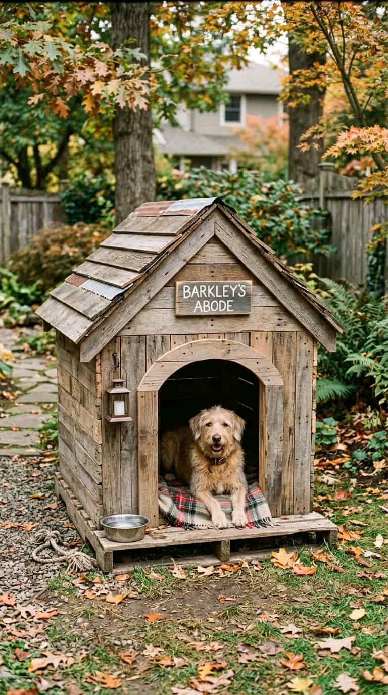 7 DIY Doghouse Ideas You Can Actually Build 4 Rustic Pallet Doghouse