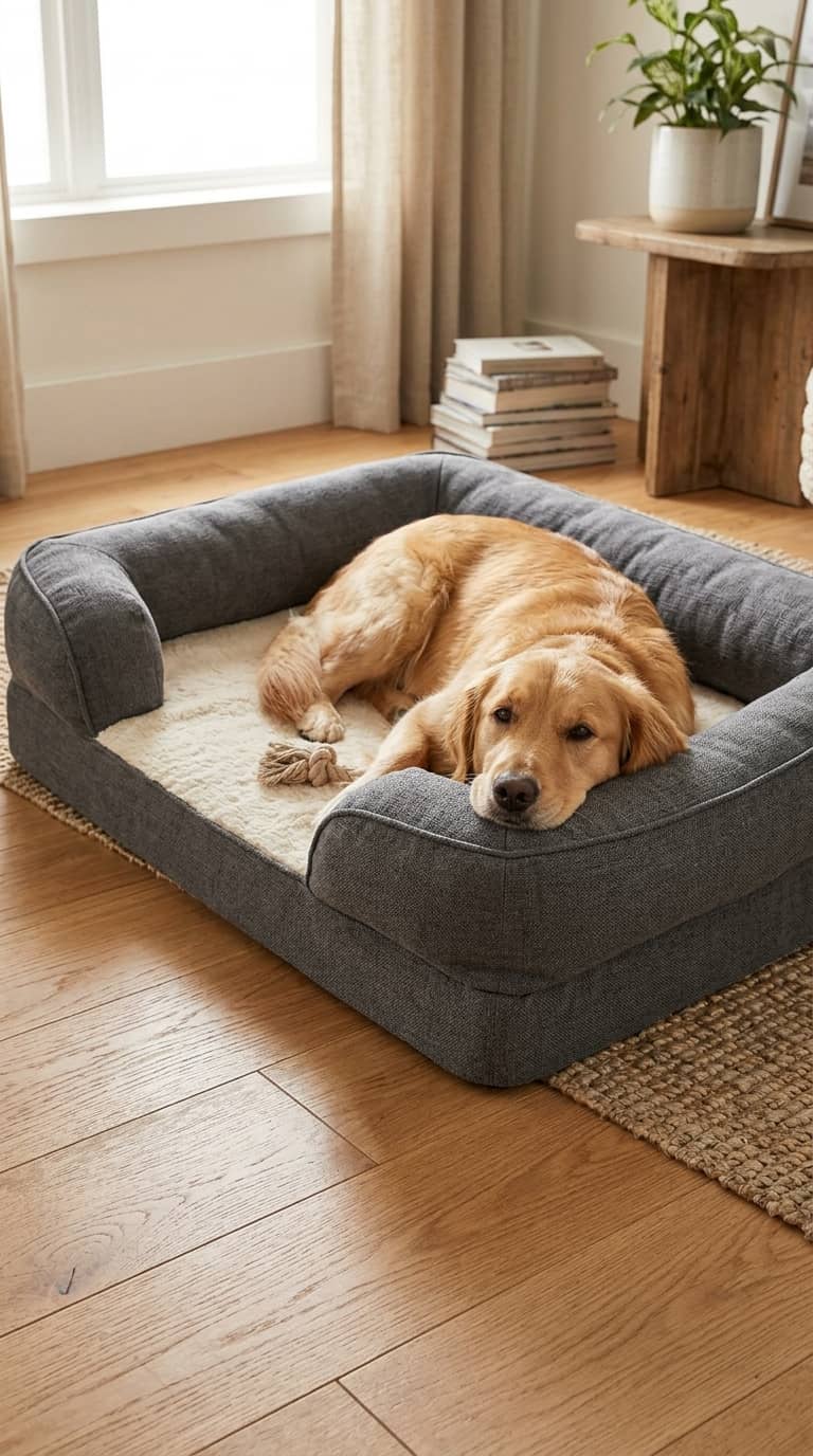 7 comfortable DIY dog beds you can build on a budget 12 The Bolster Dog Bed